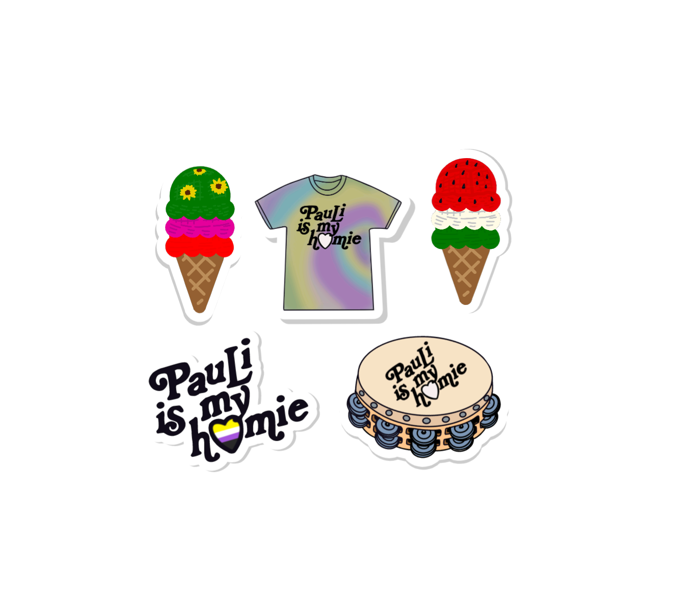 Pauli 5 Sticker Pack